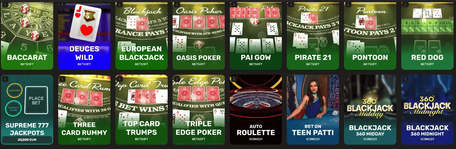 Casinò dal vivo Oliver